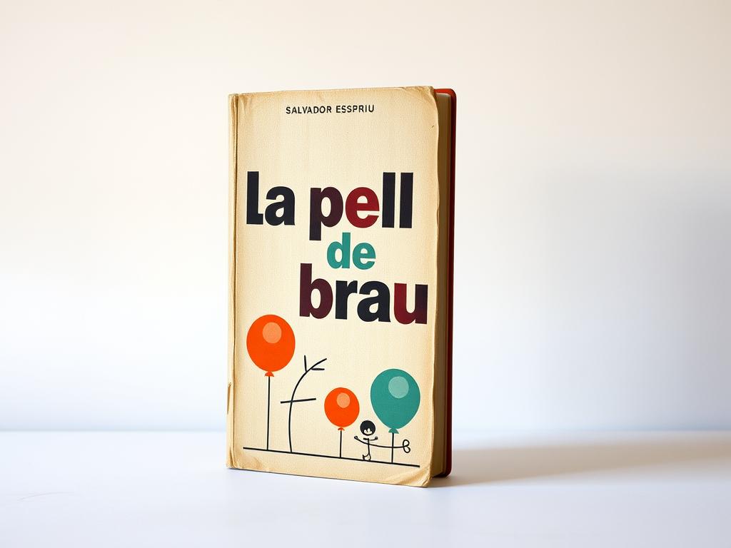 Edición antigua de 'La pell de brau' de Salvador Espriu