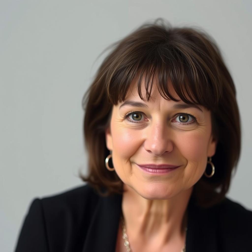 Retrato de Gemma Gorga, poeta catalana contemporánea